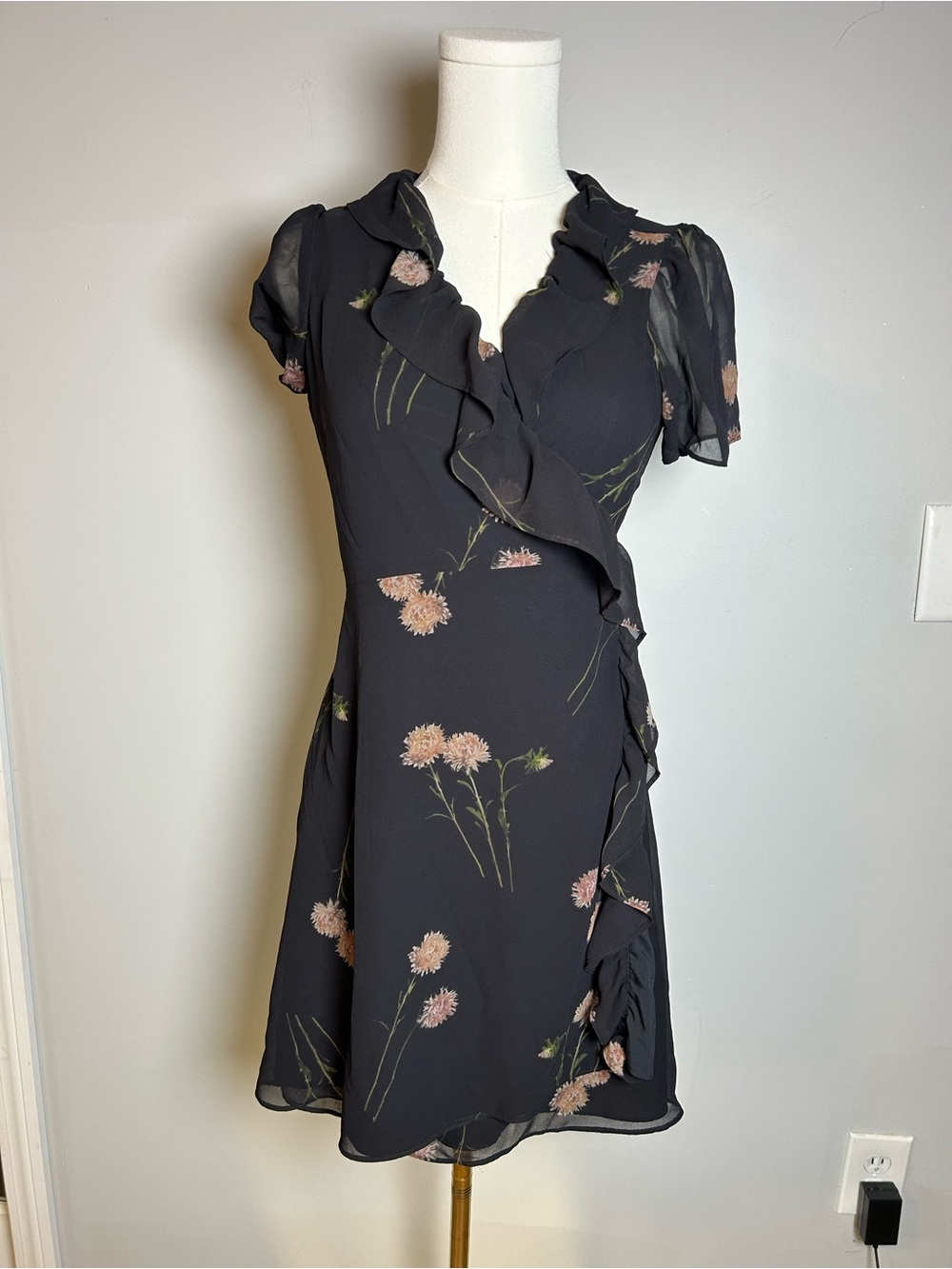 Vineyard Vines shep & Ian pink and blue patchwork madras cotton dress size 0 - Picture 12 of 12